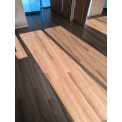 賃貸マンション　フローリング上張り施工　Hティーブラウンの画像3