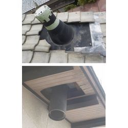 使用されていなかった煙突の撤去工事｜小動物侵入対策の画像1