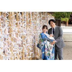 寒川神社にてお宮参りの撮影の画像2