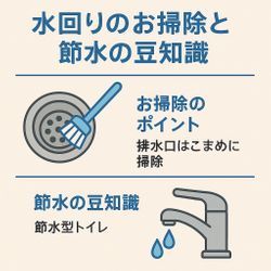 【水回りのお掃除と節水の豆知識】の画像1