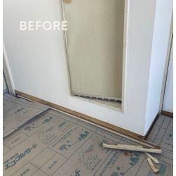 東京都西東京市　アパート1室 壁紙コーティング＋巾木交換の画像1