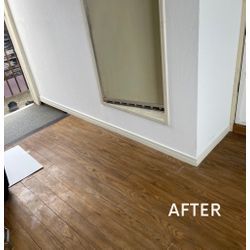 東京都西東京市　アパート1室 壁紙コーティング＋巾木交換の画像2