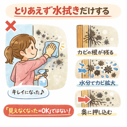【要注意】そのカビ対策、逆効果かもしれません｜やってはいけない3選の画像1