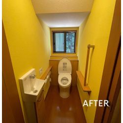 埼玉県日高市　トイレアクセントカラー施工の画像2