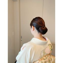 25/12/20 お宮参り　ツルンとしたシニヨンの画像1