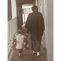 七五三　ご家族で和服の画像3