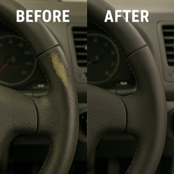 【擦れ・剥がれを新品のように】車のステアリング補修は交換よりもお得ですの画像2