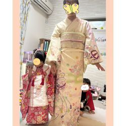 【七五三】お母さま訪問着ヘアセット5歳男の子袴 3歳女の子被布の画像1