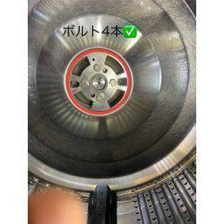 SHARP ES-W114 ドラム槽ボルト折損のためDDモーターDK交換へ。ネジ山に石鹸カス固着の画像3