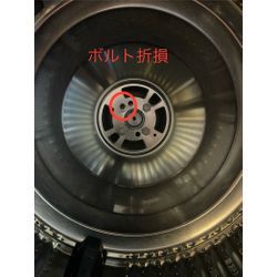 SHARP ES-W114 ドラム槽ボルト折損のためDDモーターDK交換へ。ネジ山に石鹸カス固着の画像1