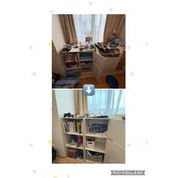 片付けのbefore after『おもちゃコーナー』『リビング』の画像1