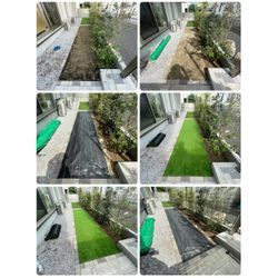 練馬区桜台で人工芝施工の画像1