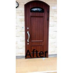 玄関ドア ダイノックで装飾の画像3