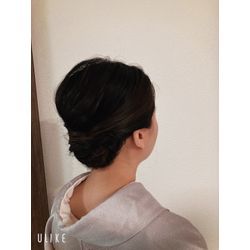 👶お宮参りママ 着付け＆ヘアセット💐ご自宅へ訪問お支度しました✨の画像3