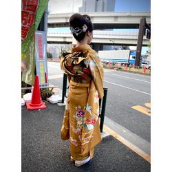 ご両家お顔合わせの着付けヘアセットをさせていただきました。の画像2