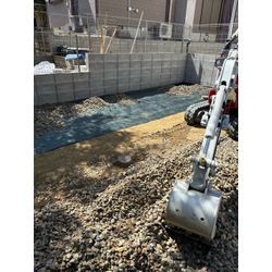 砂利下防草シート施工の画像2