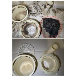 千葉市美浜区 洗濯機 排水口詰まり除去！の画像2