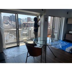 新宿区のマンションに遮熱フィルムを貼らせて頂きました。の画像1