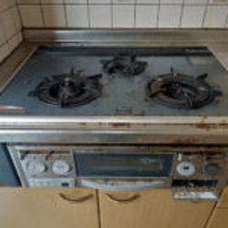 高崎市で汚れてしまったガスビルトインコンロの交換工事しましたの画像1