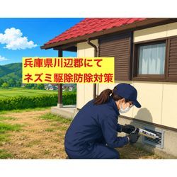 兵庫県川辺郡にてネズミ駆除防除対策を行いました。の画像1