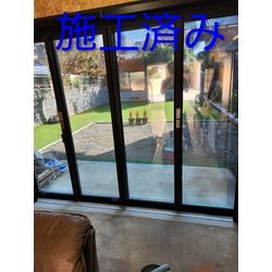 目隠しミラーフィルムの施工です。の画像2