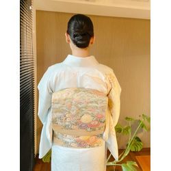 25/12/14 お宮参り　訪問着　ロング　シンプルシニヨンの画像2