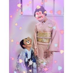 お母様とのラブラブツーショット七五三の画像1