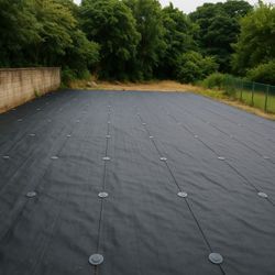 空き地の防草シート施工の画像1