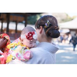 お宮参り 髪飾りが素敵でしたの画像1
