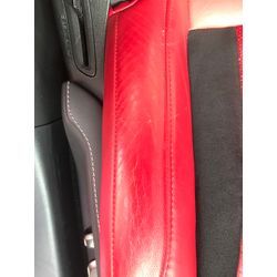 レクサス赤シート劣化リペアの画像2