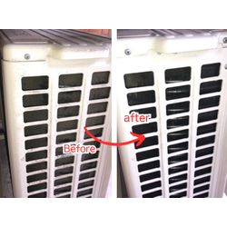 見落としがちな室外機、キレイにするとここまで違う(^_^)の画像1