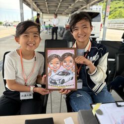 愛知県蒲郡市のカーイベントに出張してきました✨【画像あり】〜愛知の似顔絵屋さんのブログ〜の画像1