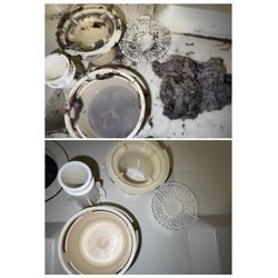 台東区 洗濯機 排水口詰まり除去！の画像2