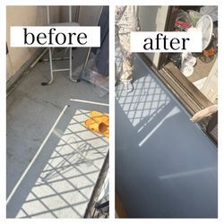ベランダの水が流れない!? 西淀川区で防水塗装施工の画像1