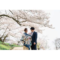 【枚岡神社でのお宮参りの撮影】春は桜と写真が撮れるとてもいいロケーションの神社です！の画像1