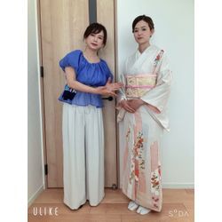 「七五三前撮りの朝、笑顔が咲いたヘアセット」と着付けの画像1