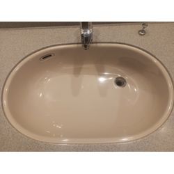 築27年の分譲マンション洗面ボウルの研摩コーティングの画像2