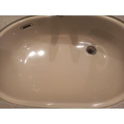 築27年の分譲マンション洗面ボウルの研摩コーティングの画像3