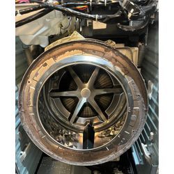 神奈川県横浜市港北区　Panasonic ドラム式洗濯機　分解クリーニング　窓パッキン水漏れ修理の画像1