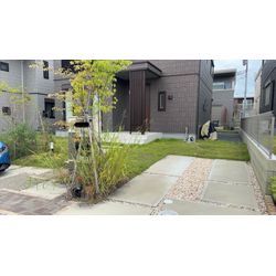 お庭のリメイク致します。人工芝　茨城県つくば市の画像1