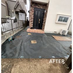 埼玉県所沢市　空室物件　防草シート施工の画像2