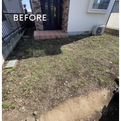 埼玉県所沢市　空室物件　防草シート施工の画像1