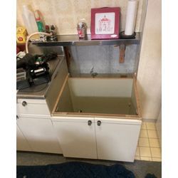 ガスキャビネットからビルトインコンロへ交換の画像2