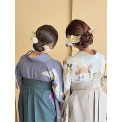 幼稚園の先生の2名の袴スタイル🌷🌷の画像3