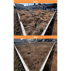 【立川市】建設予定地の除草作業 2025.12.02の画像1