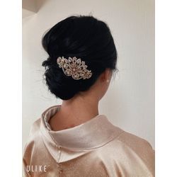 七五三  ❣️ 七歳姫さまは可愛い日本髪風の古典シニヨンに🎀の画像3