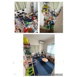 片付けのbefore after『子供部屋』『リビング』の画像1