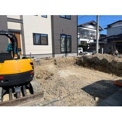 外構工事の第一歩、掘削工事を行いました⛏️✨の画像1