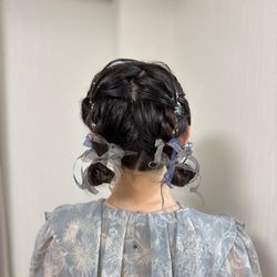 参列ヘアセット/ボブのアレンジの画像2