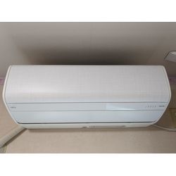 東京都調布市 お掃除機能付きエアコン分解クリーニング 富士通 AS-SV22Kの画像1